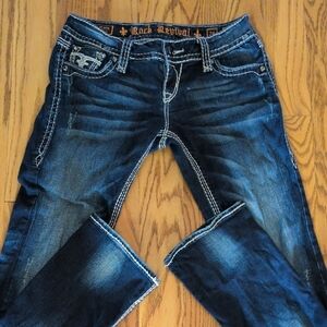 Rock Revival Dark Blue Boot Cut Jeans
